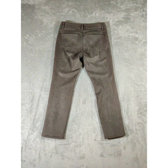 J. Jill Pants Womens 6 Brown Microsuede Skinny Leg Casual Normcore - Picture 5 of 7